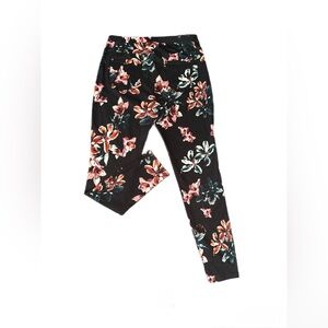 Lildy Floral and Black Print Leggings